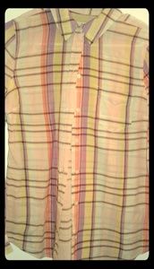 Old Navy Plaid Button Down Shirt Size Small